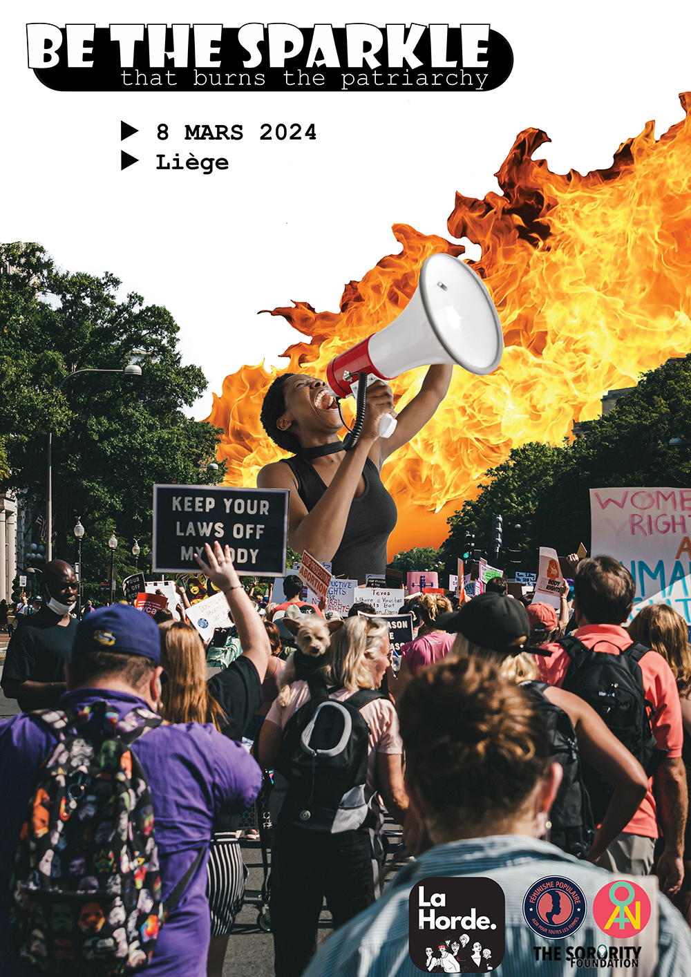 affiche be the sparkle that burns the patriarchy